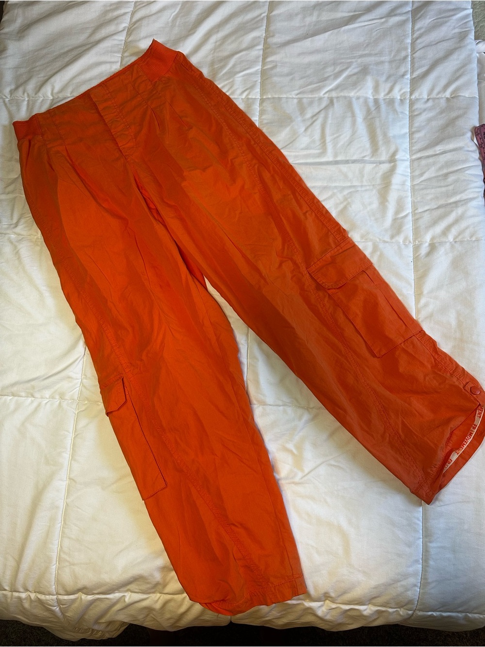 Free People Movement Cargo Pants in Bright Orange